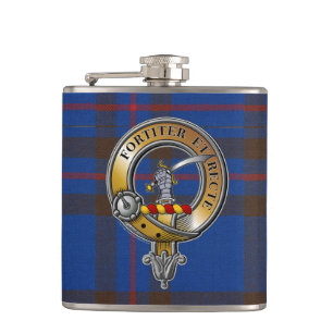 Petaca Elliot Tartan & Badge