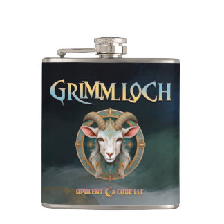 Petaca Emblema de Cabra Fantasía RPG Grimmloch