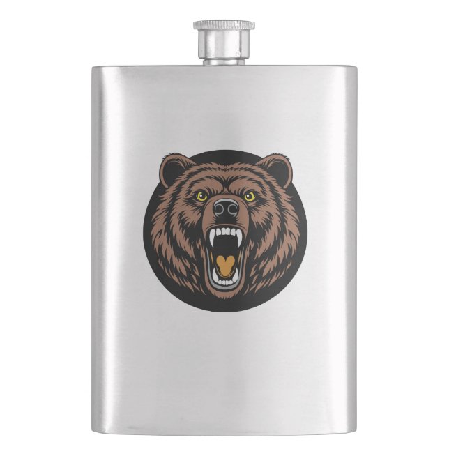 Petaca Emblema de Poder del Oso Rugiente (Anverso)