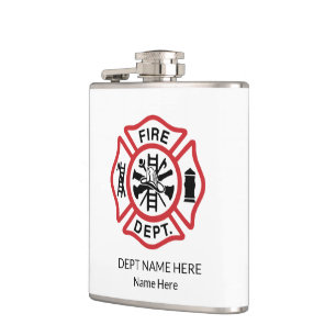 Petaca Emblema del Departamento de Bomberos