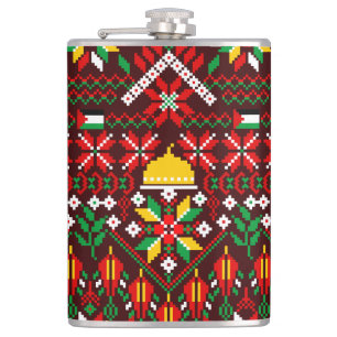 Petaca Embrodería tradicional de Palestina Tatreez