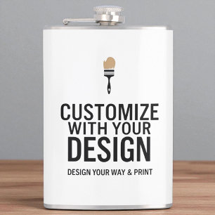 Petaca Empresa con marca personalizada minimalista
