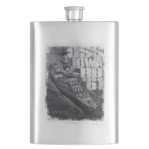 Petaca Encadenamiento de batalla Iowa Classic Flask Class