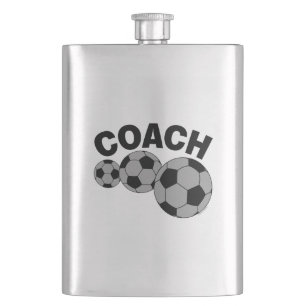 Petaca Entrenador 3 bolas de fútbol