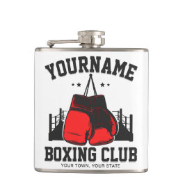 Petaca Entrenamiento de Boxeo con Guantes Rojos de Boxead