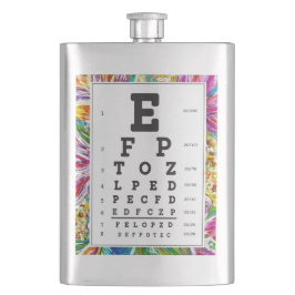 Petaca Envase para optometría, oftalmología "Eye Chart"