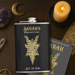 Petaca envuelta en vinilo para despedida de solter