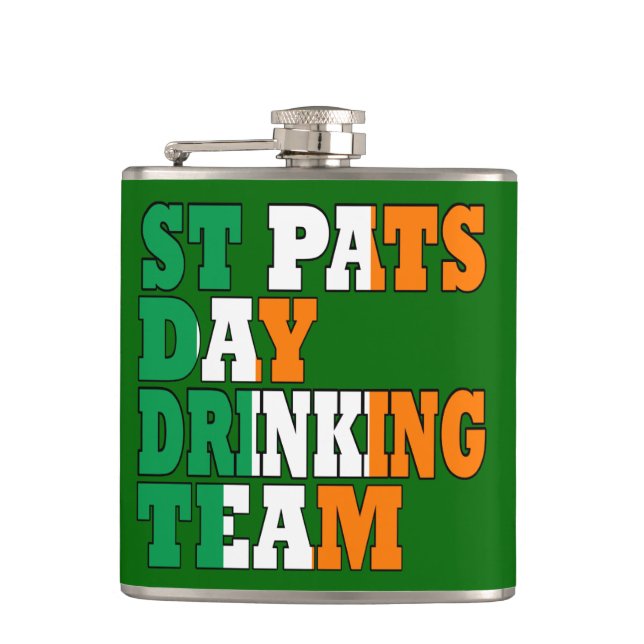 Petaca Equipo de bebidas de Irish St Pats (Anverso)