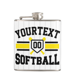 Petaca Equipo de béisbol femenino personalizado AGREGAR N