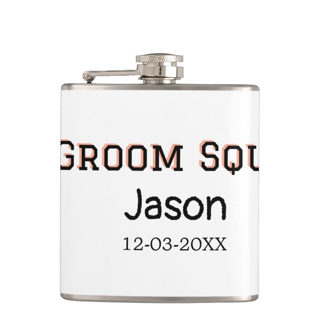 Petaca Equipo del novio padrino despedida de soltero añad (Anverso)