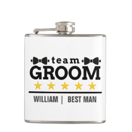 Petaca Equipo Personalizado del Novio Mejor Amigo