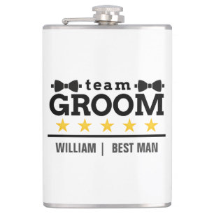 Petaca Equipo personalizado Groom Best Man