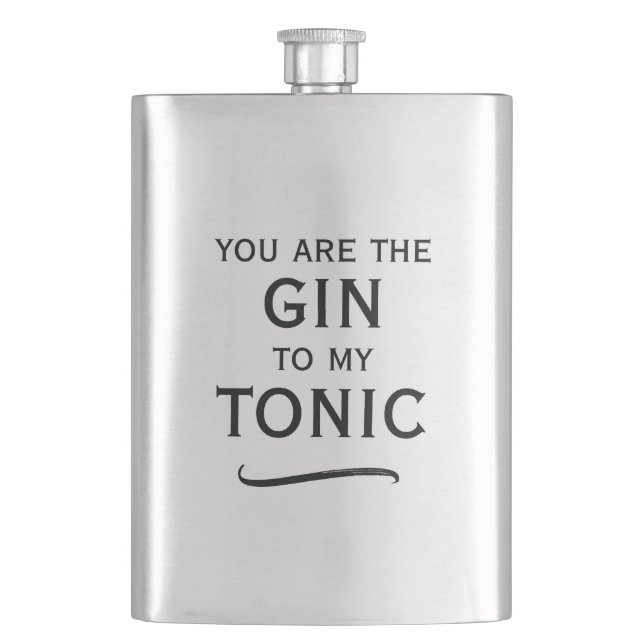 Petaca Eres el gin para mi regalo de frasco de bebida de  (Anverso)