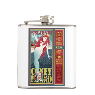 Petaca erizo coney island mermad