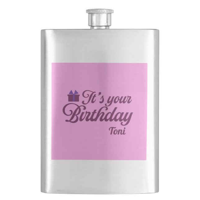 Petaca Es tu frasco de cumpleaños (Anverso)