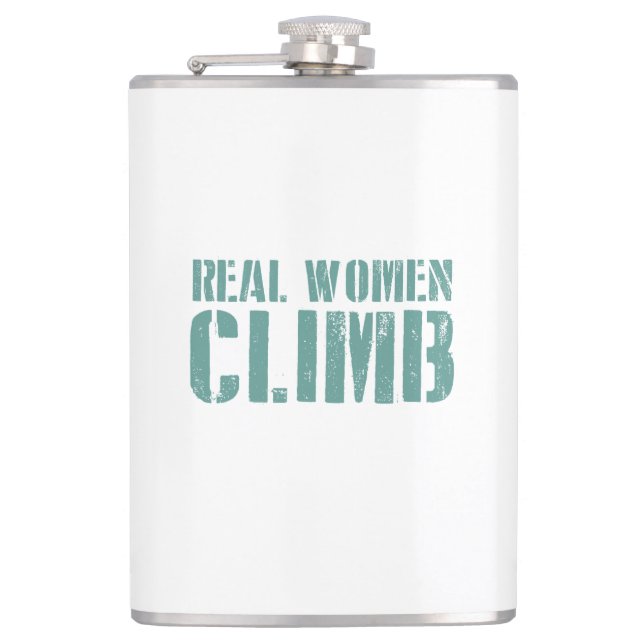 Petaca Escalada de mujeres reales (Anverso)