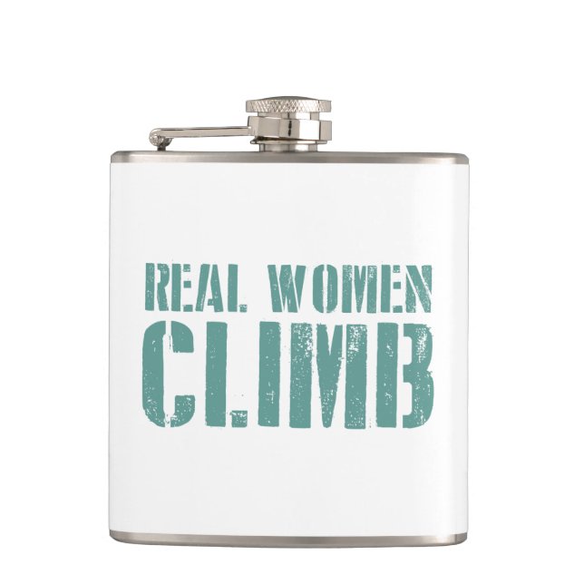 Petaca Escalada de mujeres reales (Anverso)