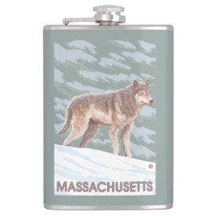 Petaca Escena de MassachusettsWolf