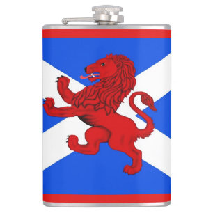 Petaca Escocia León rampante escocés, bandera de San Andr