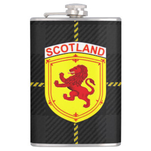 Petaca Escocia León rampante escocés, emblema/cresta
