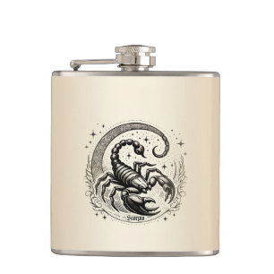 Petaca Escorpión Crescent Astrología lunar Zodiac Scorpio