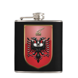 Petaca Escudo de armas albanés