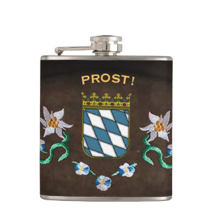 Petaca ¡Escudo de armas "Prost de Baviera! "
