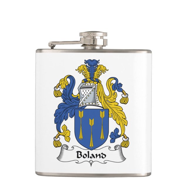 Petaca Escudo de la familia de Boland (Anverso)