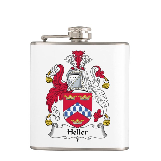 Petaca Escudo de la familia de Heller (Anverso)