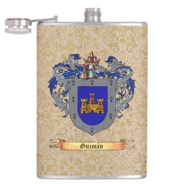 Petaca Escudo del apellido de Guzman de brazos (Abierto)