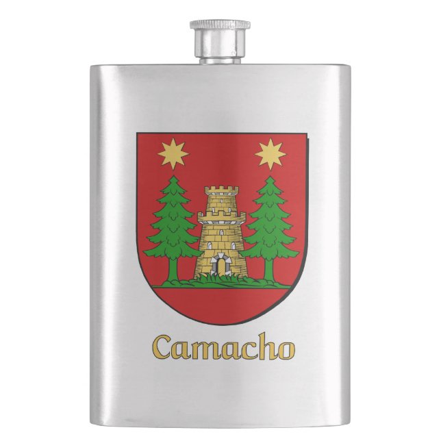Petaca Escudo heráldico de Camacho (Anverso)