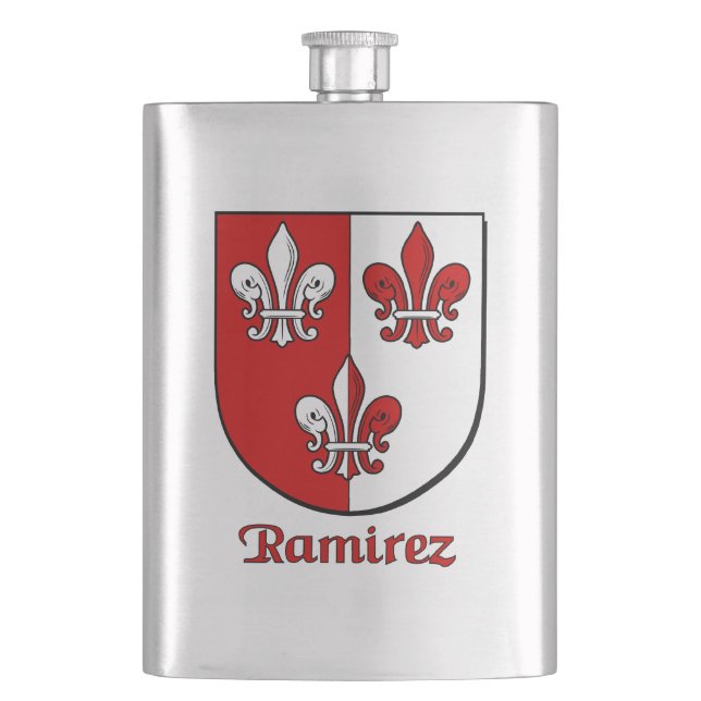 Petaca Escudo heráldico de Ramírez (Anverso)