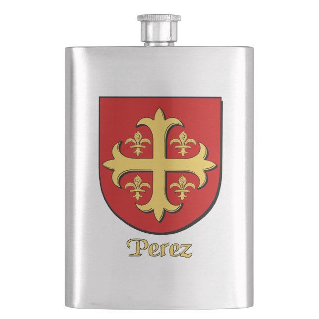 Petaca Escudo heráldico Perez (Anverso)