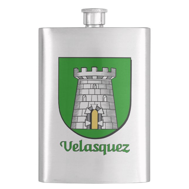 Petaca Escudo heráldico Velasquez (Anverso)