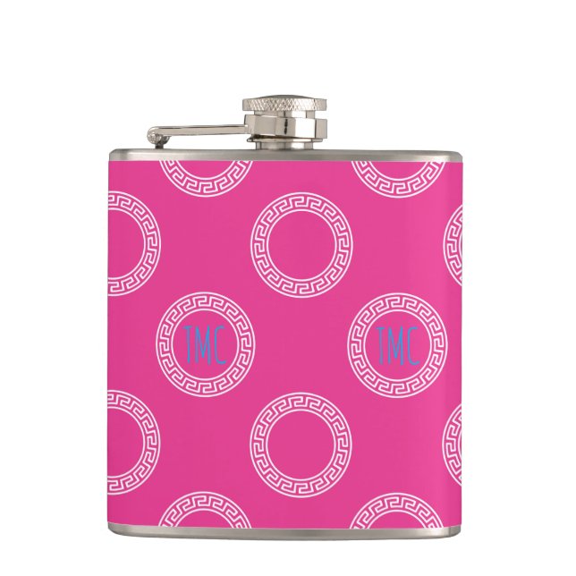 Petaca Escuela de Prioridades de Círculos Claves Griegos  (Anverso)