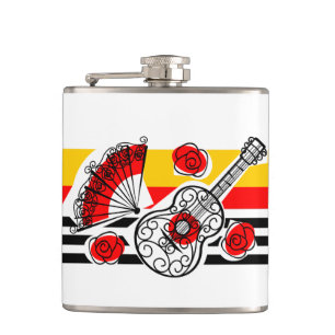 Petaca Esmalte clásico de banda de Souvenirs de España