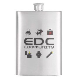 Petaca Esmalte SS - logotipo EDCC en negro con colores