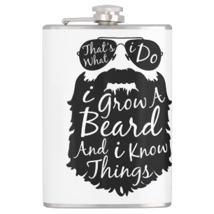 Petaca Eso es lo que hago, me planto barba y sé cosas