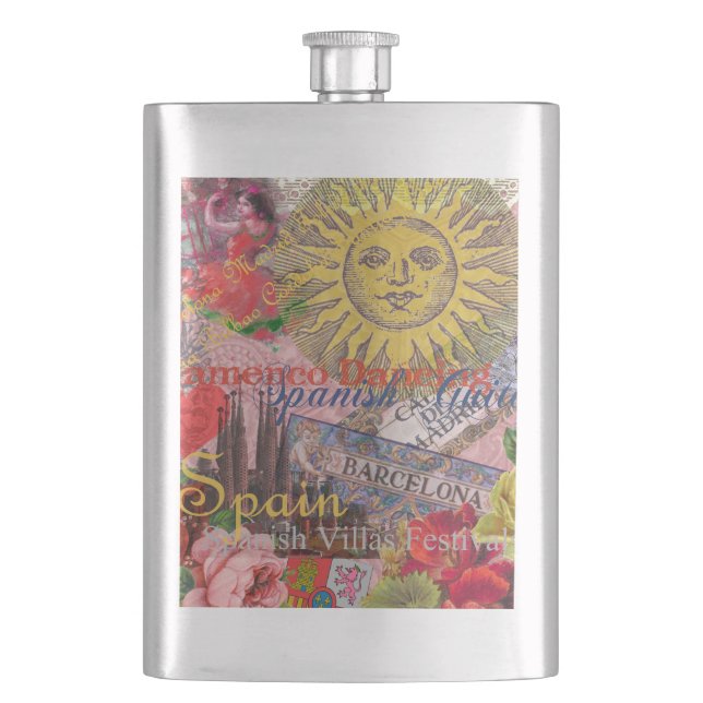 Petaca España Sunshine español Travel Art (Anverso)