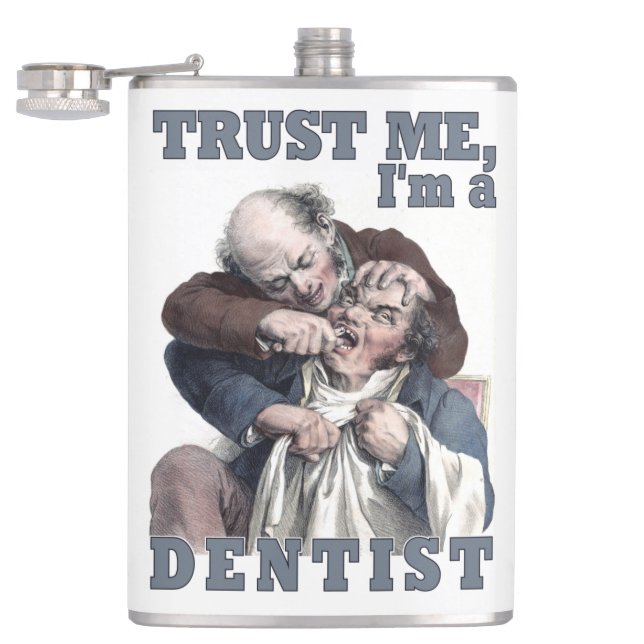 Petaca Espectro monograma de personalizado de humor DENTI (Abierto)