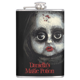 Petaca Espeluznante Gótico Doll de porcelana Halloween Ho