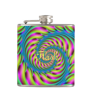 Petaca Espiral de frascos en azul turquesa rosa y amarill
