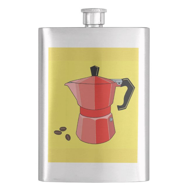 Petaca Espresso rojo arcoiris (Anverso)