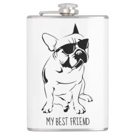 PETACA ESQUEMA DE BULLDOG ESTADOUNIDENSE