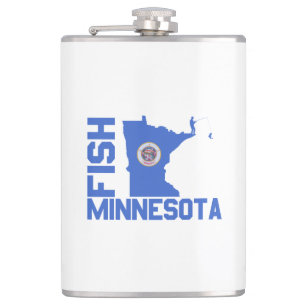 Petaca Esquema de estado de Pescado Minnesota
