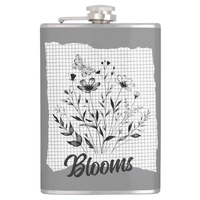 Petaca Esquemas del Jardín de mariposas (Anverso)