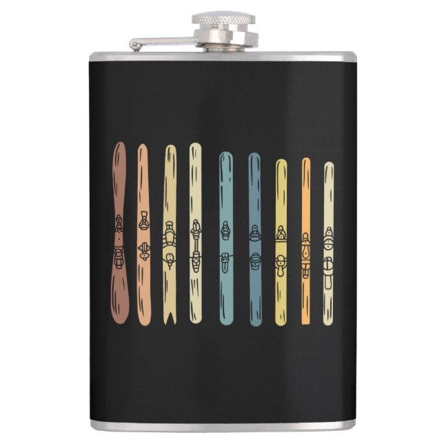 Petaca Esquí - Colección de tablas de esquí (Anverso)