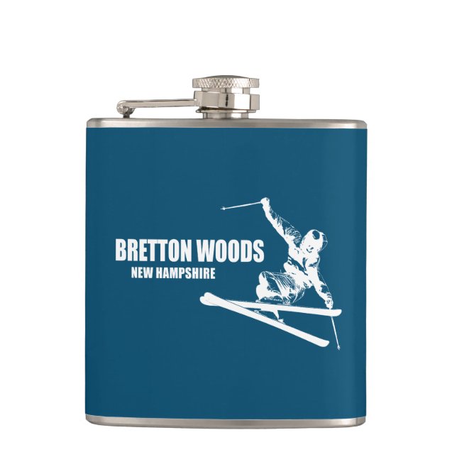Petaca Esquiador de Bretton Woods New Hampshire (Anverso)