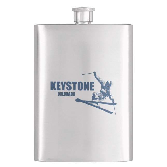 Petaca Esquiador Keystone Colorado (Anverso)