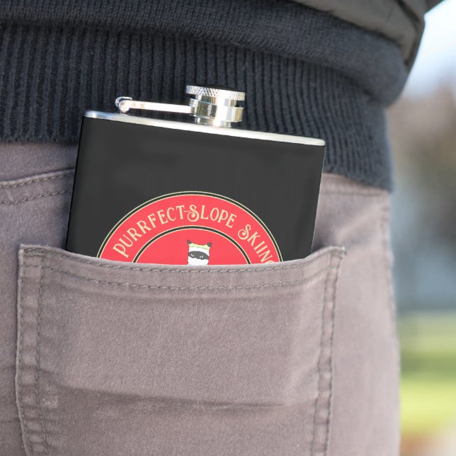 Petaca Esquiar en pendiente perfecta con Santa Claw (In Situ)